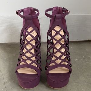 Platform strappy heels